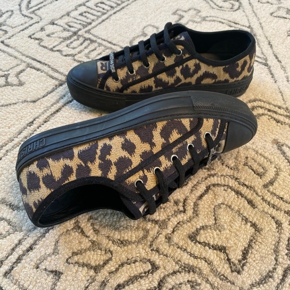 AUTHENTIC!!!! Christian Dior leopard sneakers ! Great condition!!! - Picture 10 of 15